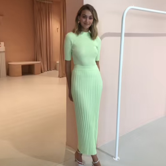 BEC & BRIDGE | Citrus Club Knit Tee in Key Lime - Picture 4 of 12